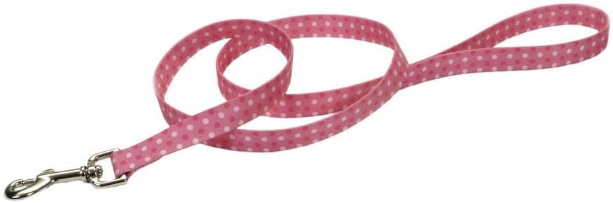 image:imageCoastal Styles Dog Leash Vibrant and Trendy Dog Leash Green and Pink Hunter Tropical Flower Print 38 x 6Pink Dots