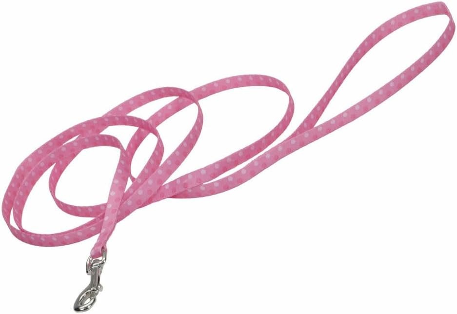 image:imageCoastal Styles Dog Leash Vibrant and Trendy Dog Leash Green and Pink Hunter Tropical Flower Print 38 x 6Pink Dots