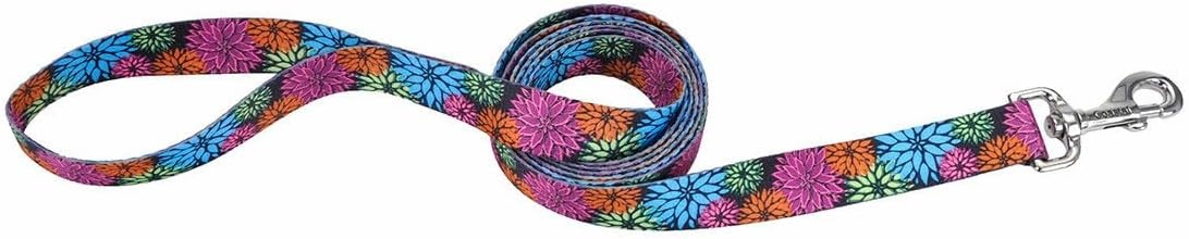 image:imageCoastal Styles Dog Leash Vibrant and Trendy Dog Leash Green and Pink Hunter Tropical Flower Print 38 x 6Wildflower