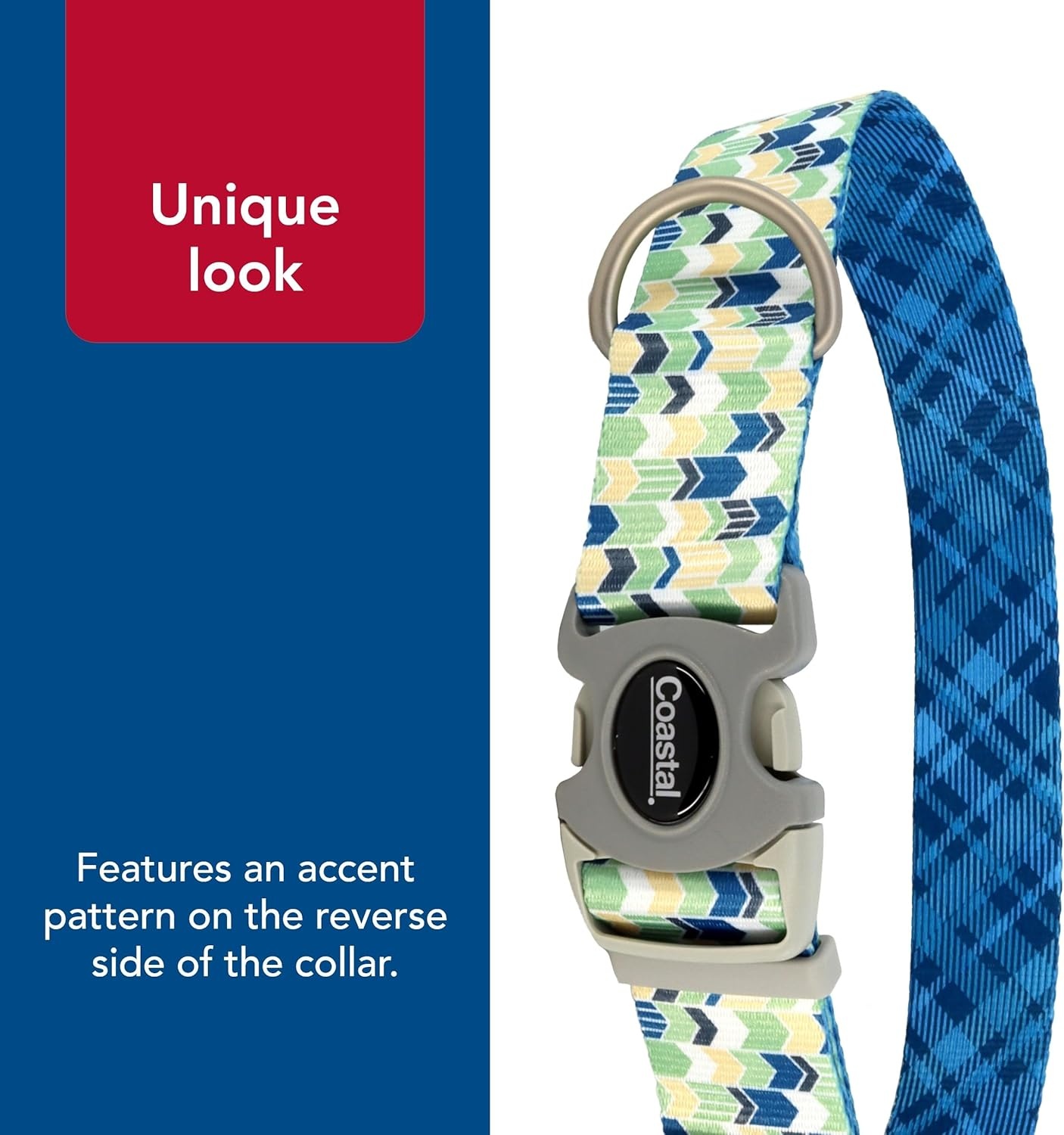 image:imageCoastal Sublime Adjustable Dog Collar Aztec Yellow Chevron 1 12 x 1826Pink and Orange Flower Print on Navy
