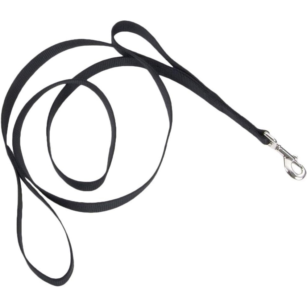 image:imageCoastal Loops 2 Double Handle Dog Leash Black 1 x 06Black