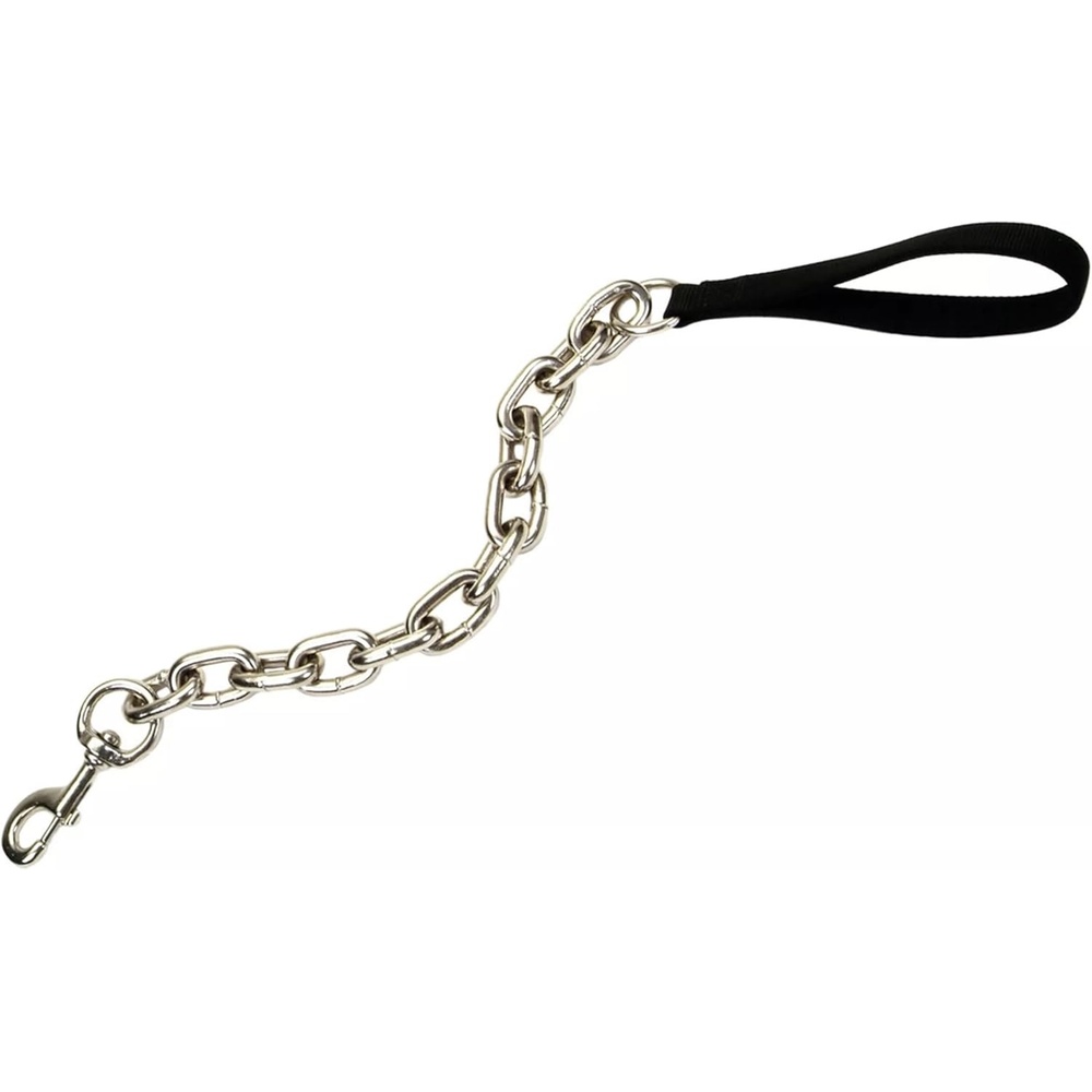 image:imageCoastal Pet Giant Chain Dog Traffic Leash with Nylon Handle Black 1 x 30Black
