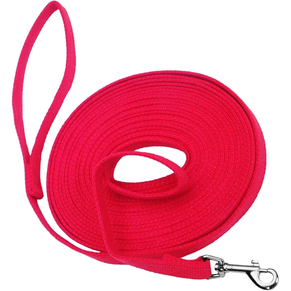 image:imageCoastal Pet Train Right Cotton Web Dog Training Leash 100 Cotton Dog Leash for Training Durable Dog Walking Leash Leash for Puppies amp Dogs Quality Dog Supplies Red 58 x 30