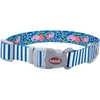 Teal Stripe Flower