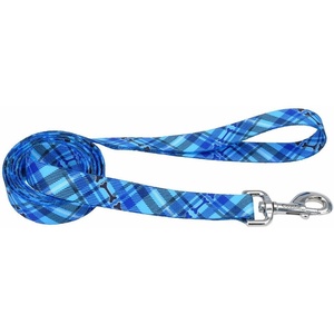 image:imageCoastal  Styles Dog Leash  Vibrant and Trendy Dog Leash  Green and Pink Hunter Tropical Flower Print  38 x 6Plaid Bones