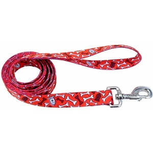image:imageCoastal  Styles Dog Leash  Vibrant and Trendy Dog Leash  Green and Pink Hunter Tropical Flower Print  38 x 6Red Bones