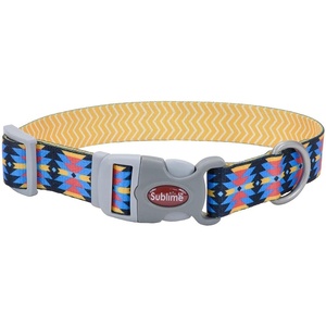 image:imageCoastal  Sublime  Adjustable Dog Collar Aztec Yellow Chevron 1 12 x 1826Aztec Yellow Chevron