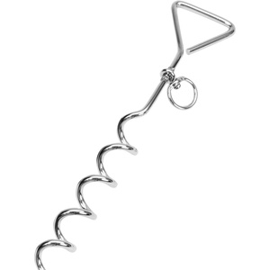 image:imageCoastal Pet Titan Dog Tie Out Stakes for Hard Soil  Spiral Stake for Dog Cable  HeavyDuty Ground Anchor  RustResistant Finish  Robust Metal Design  17