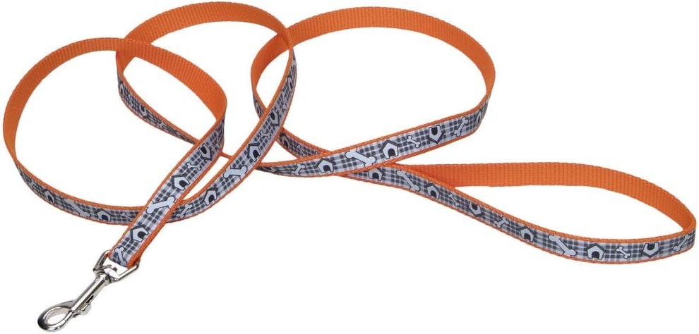 image:imageCoastal Lazer Brite Reflective Dog Leash Red Paws and Bones 1 x 06Orange Dog Houses