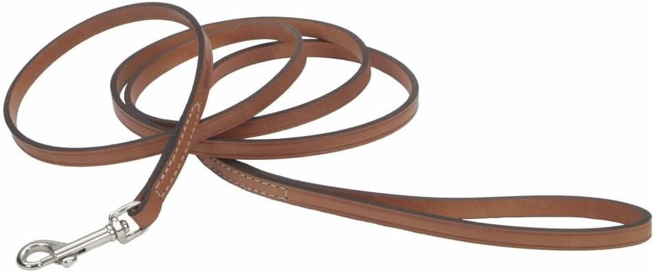 image:imageCoastal Pet Circle T Oak Tanned Leather Dog Leash Durable Dog Accessory Perfect for Leash Training Comfortable Tool for Puppies amp Dogs Made from FullGrain Leather Red 38 x 6Tan