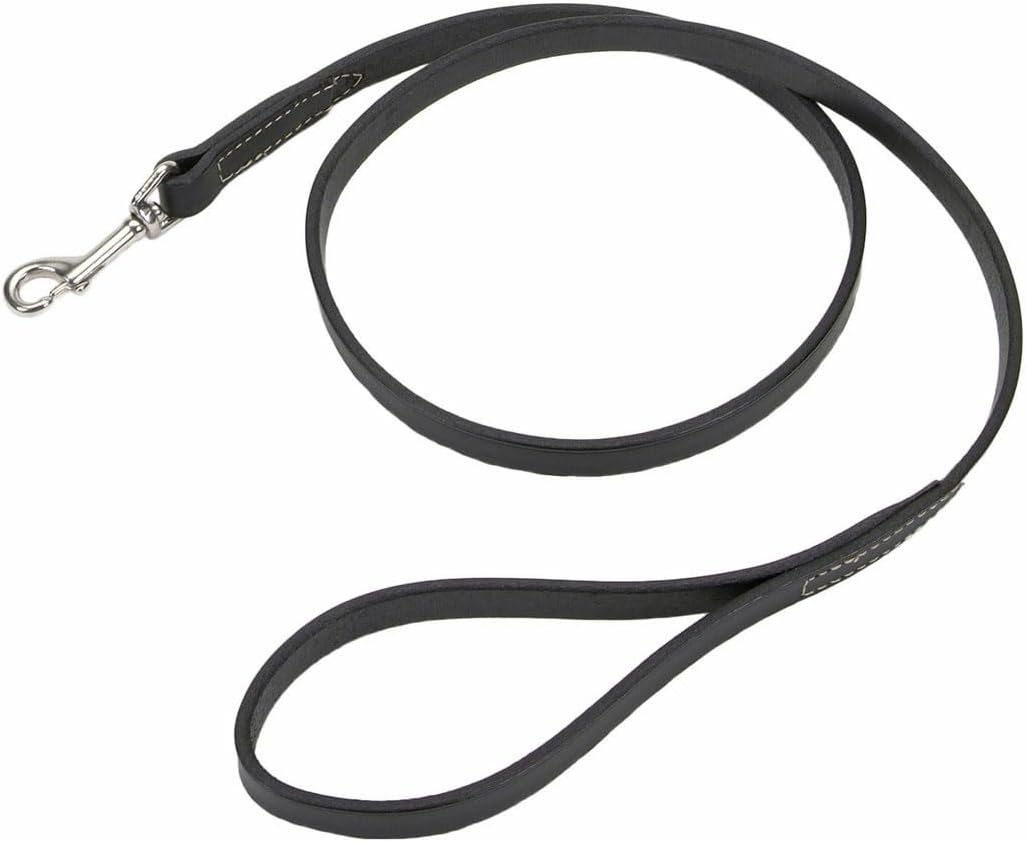 image:imageCoastal Pet Circle T Oak Tanned Leather Dog Leash Durable Dog Accessory Perfect for Leash Training Comfortable Tool for Puppies amp Dogs Made from FullGrain Leather Red 38 x 6Black