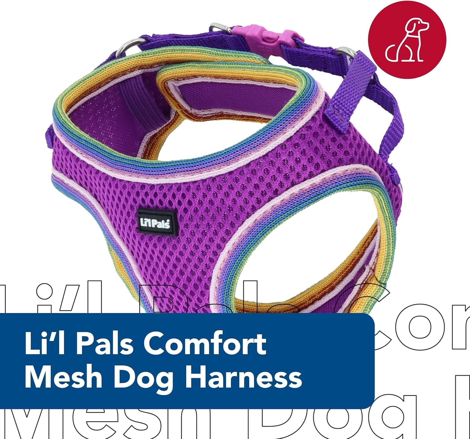 image:imageCoastal Pet Lil Pals Comfort Mesh Dog Harness NoPull Stepin Dog Harness for Small Dogs amp Puppies Dog Cooling Vest Lime 38 x 1012Orchid