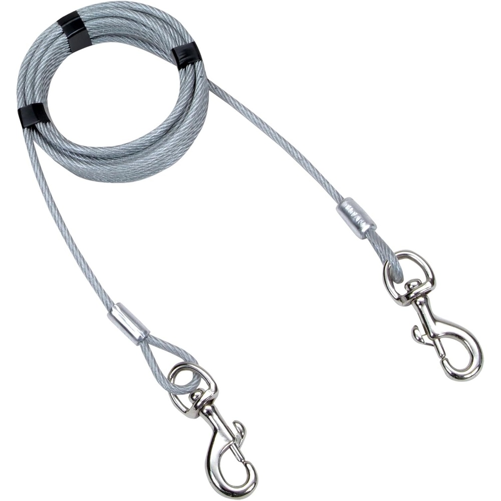 image:imageCoastal Pet Titan Giant Cable Dog Tie Out HeavyDuty Dog Tie Out Cable Cable Tie Out for Dogs up to 150 lbs RustResistant Pet Tie Out Cable Quality Dog Supplies 1010 Pack of 1