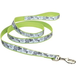 image:imageCoastal  Lazer Brite  Reflective Dog Leash Red Paws and Bones 1 x 06Shamrocks