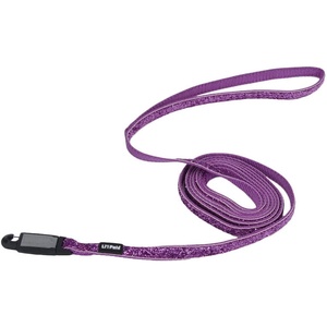 image:imageCoastal Pet Lil Pals Dog Leash with Glitter Overlay  For Walking Small Pets  Ensures Comfortable Stroll  Lightweight Leash with OneHanded EZ Snap  Orchid Sparkles 38 x6