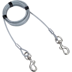 image:imageCoastal Pet Titan Giant Cable Dog Tie Out  HeavyDuty Dog Tie Out Cable  Cable Tie Out for Dogs up to 150 lbs  RustResistant Pet Tie Out Cable  Quality Dog Supplies  1015 Pack of 1