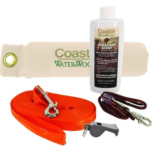 image:imageCoastal Pet  Water amp Woods Dog Training Kit Pet  Improves Tracking Abilities  Leather Lanyard for MultiFunction Dog Whistle  Pheasant