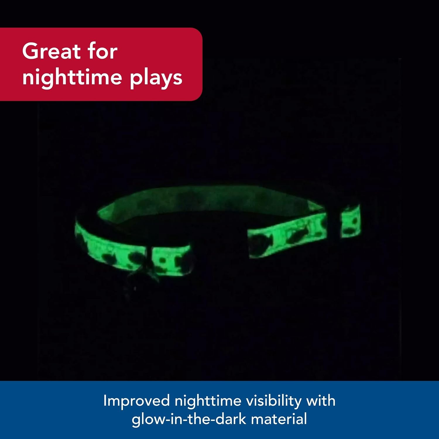 image:imageCoastal Pet Safe Cat Glow in the Dark Adjustable Breakaway Collar Glowing Purple Butterfly 38 x 812Glowing Black Galaxy